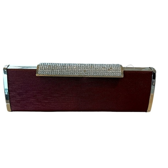 Vintage Rhinestones Clutch Evening Handbag - Picture 1 of 10